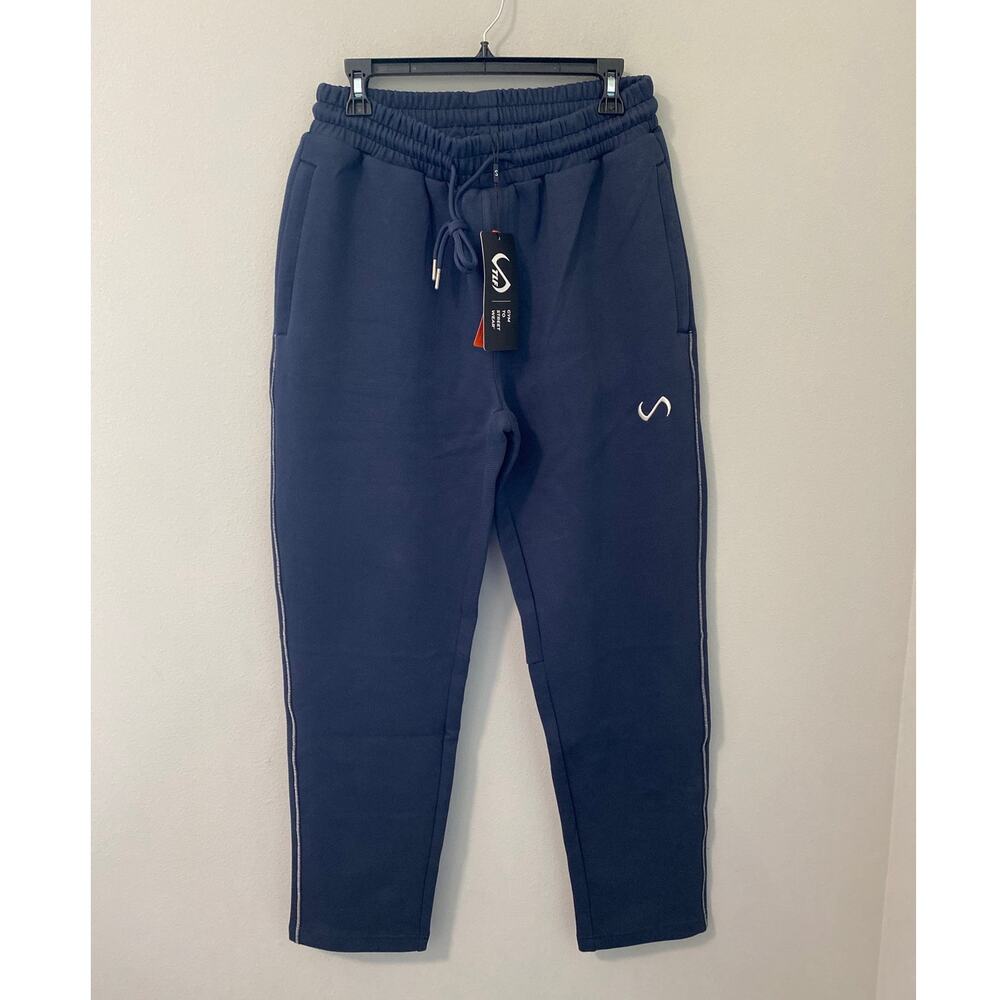NWT TLF Apparel Men’s Navy Athletic Jogger Pants Size Medium